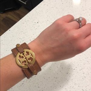 Genuine leather Tory Burch bracelet